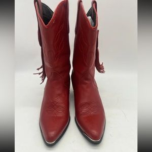 Vintage red cowboy boots